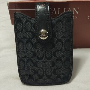 Coach Black Key & Card Holder